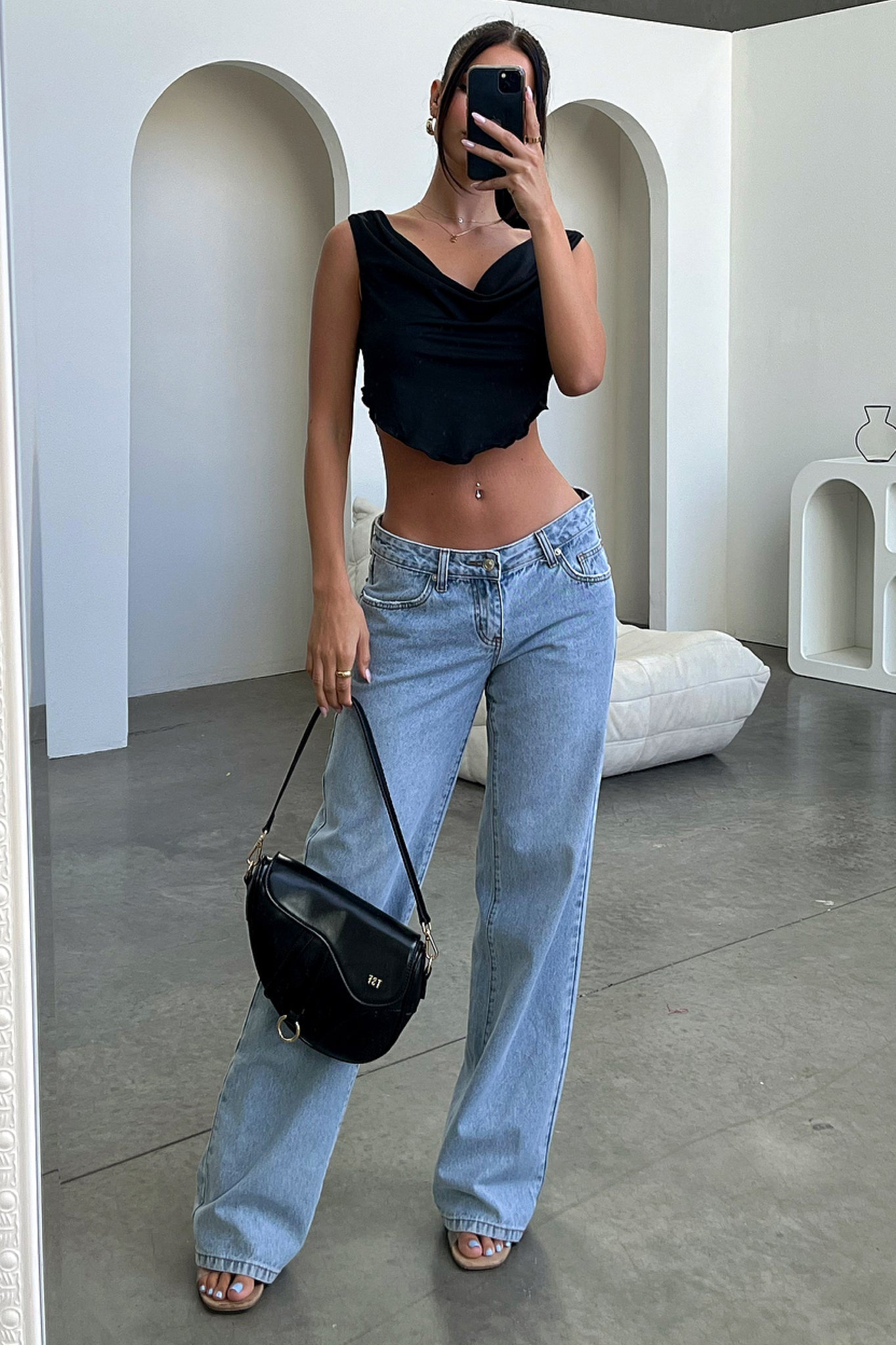 Jeans mit niedriger Taille für Damen