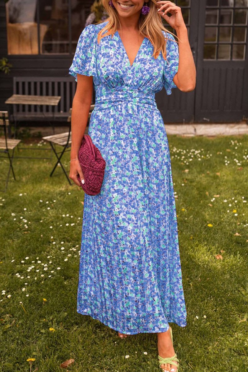 Damen Maxikleid mit Blumenmuster – Eleganz trifft Sommerfrische