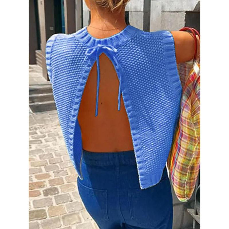 Débardeur en tricot de style décontracté pour femme