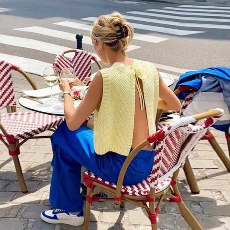 Débardeur en tricot de style décontracté pour femme