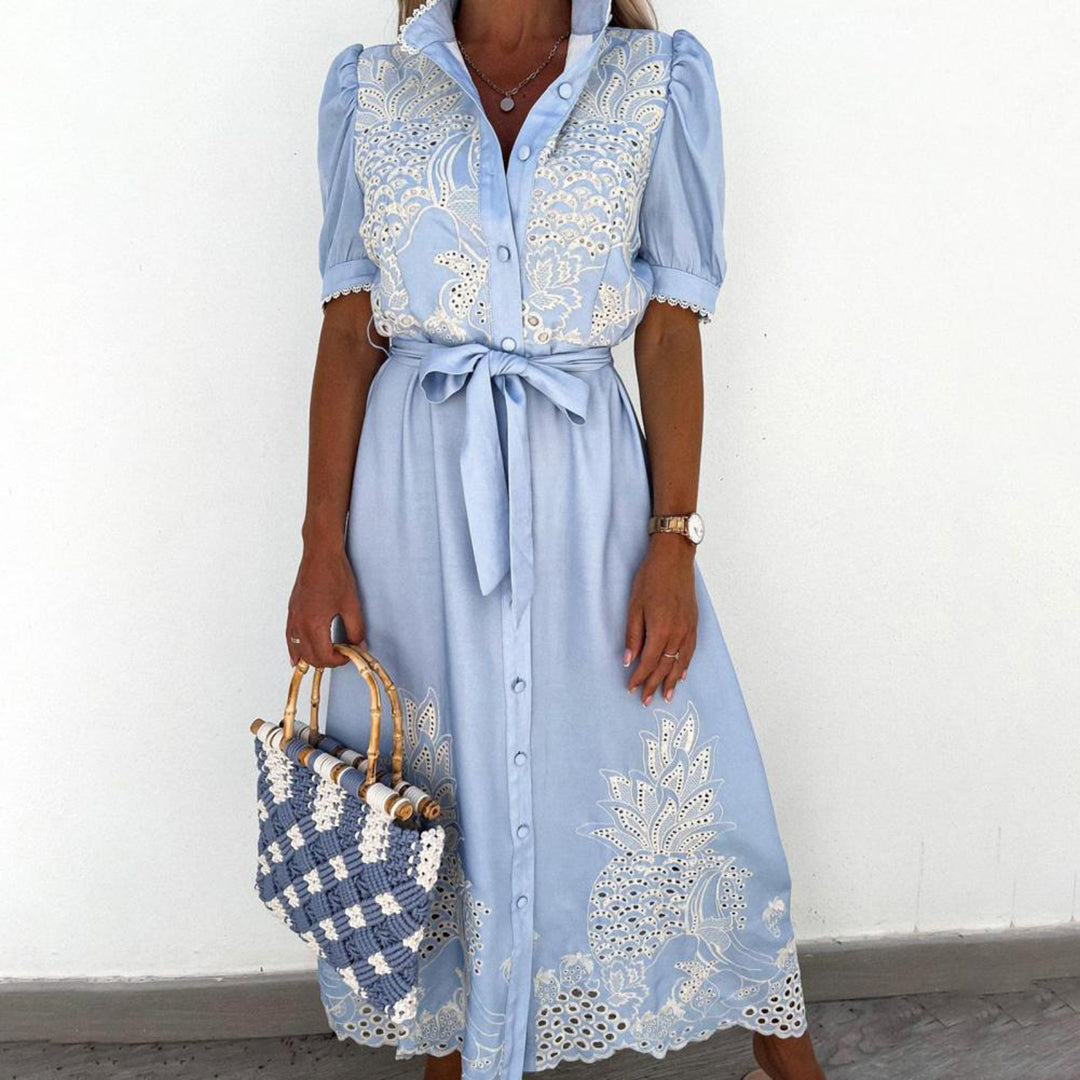 Langes Maxikleid für Frauen im Sommer