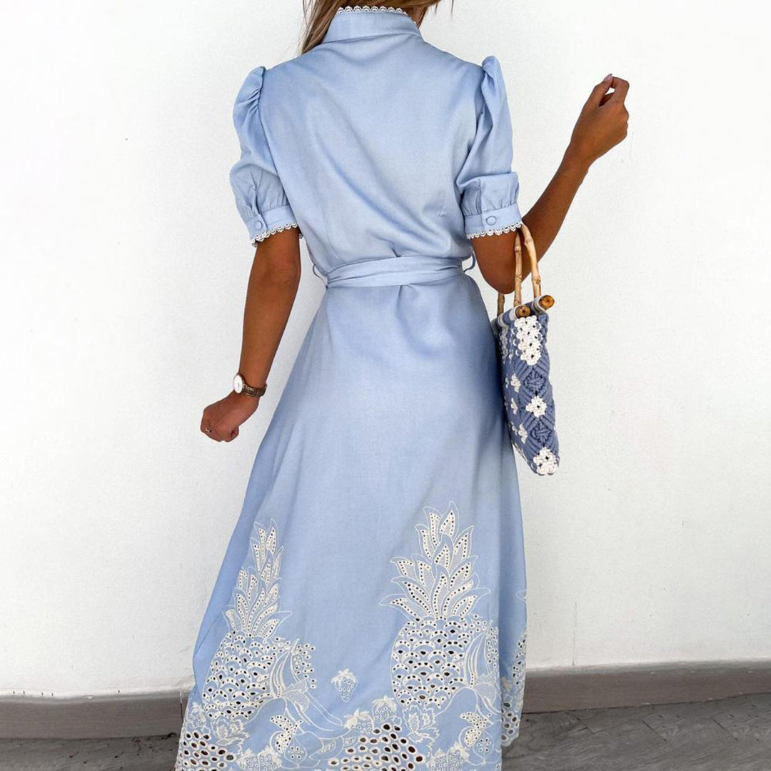 Langes Maxikleid für Frauen im Sommer