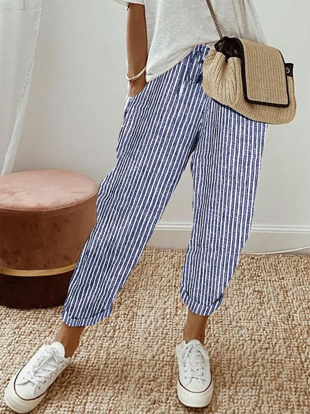 Einfache Hosen für Damen - hohe Taille
