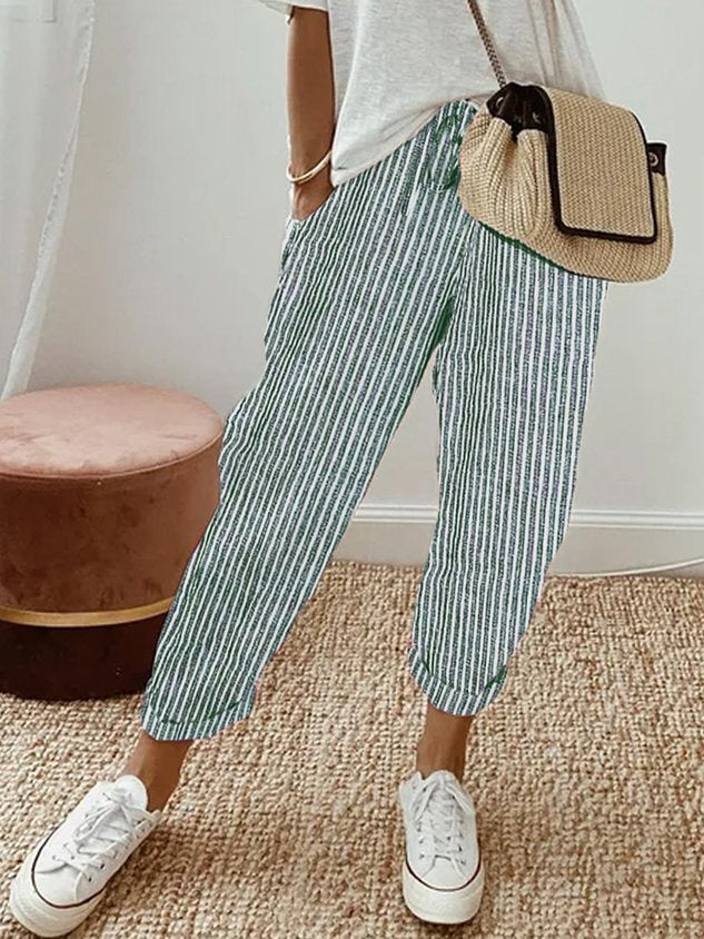 Einfache Hosen für Damen - hohe Taille