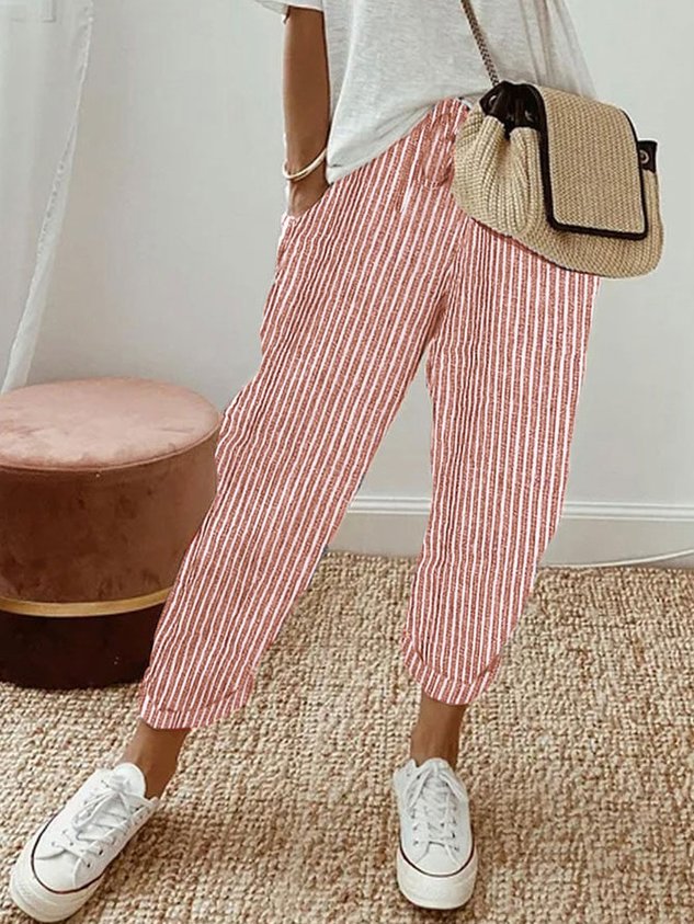 Einfache Hosen für Damen - hohe Taille