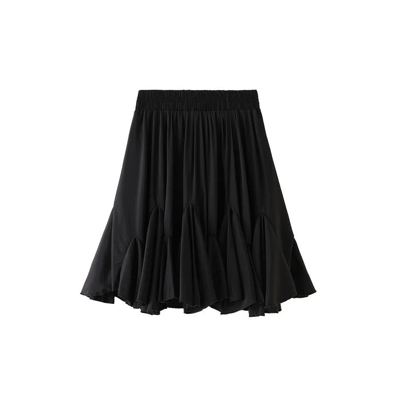 Schick eleganter gekräuselter Rock