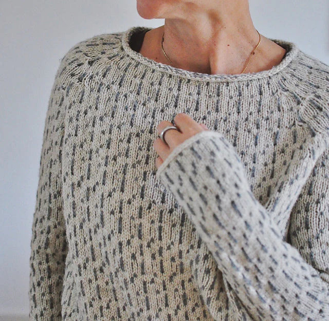 Pull tricoté avec motif