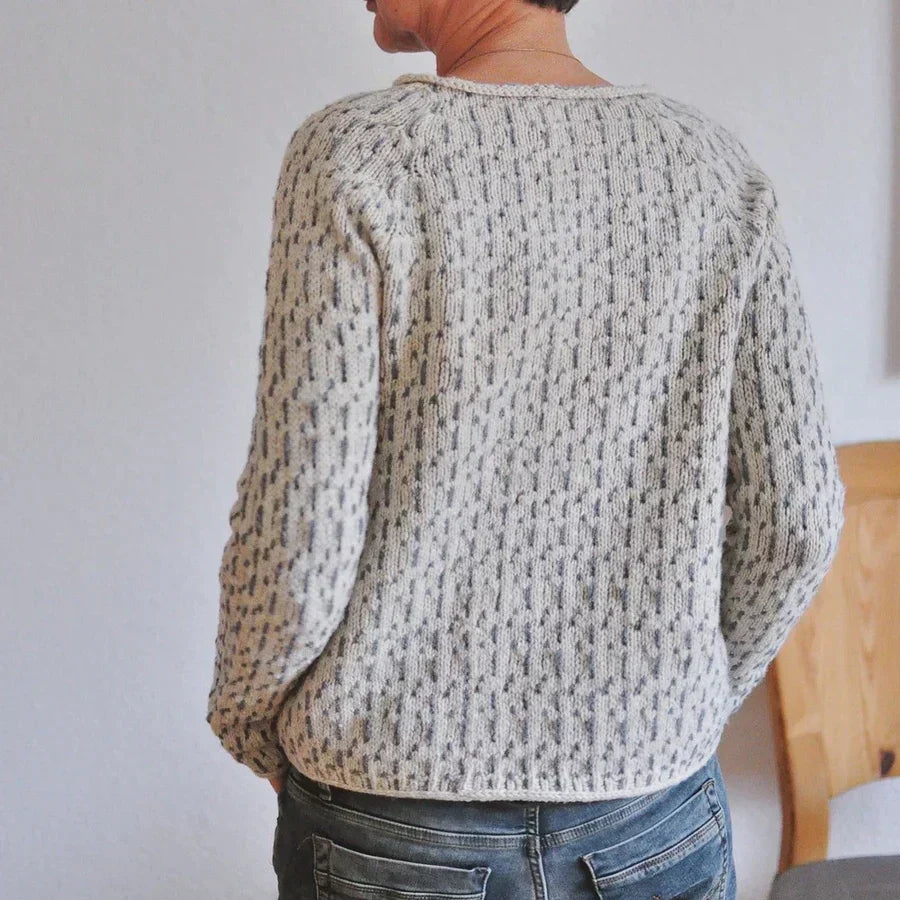 Pull tricoté avec motif