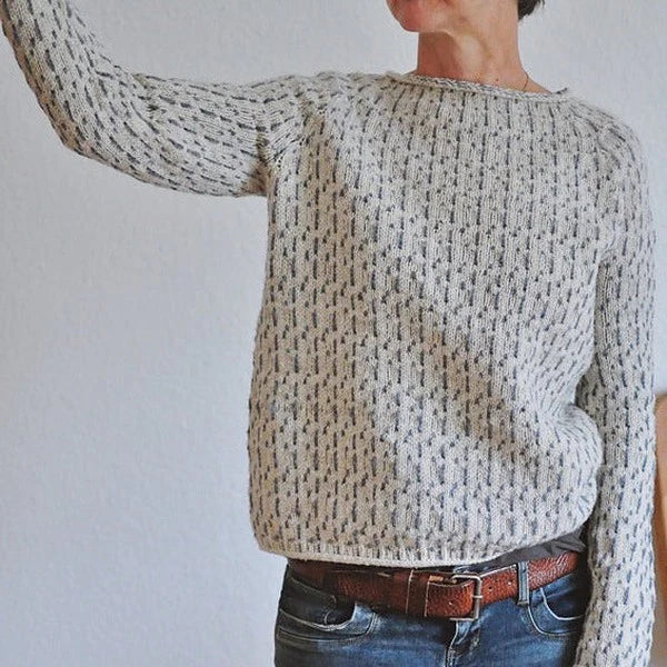 Pull tricoté avec motif