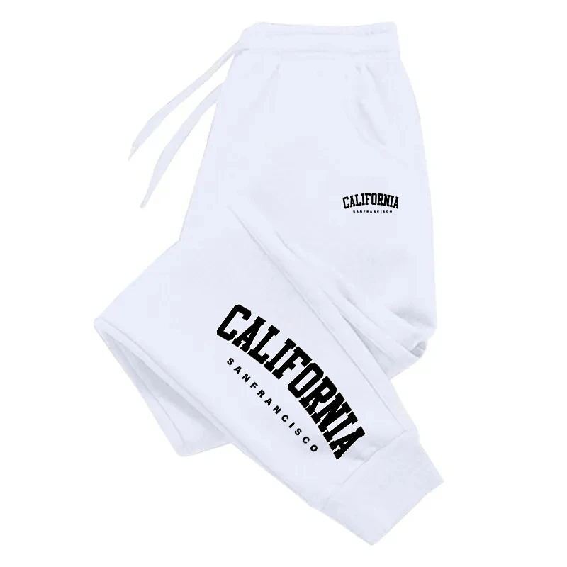 Pantalon de survêtement pour femme avec imprimé « California » - look streetwear décontracté