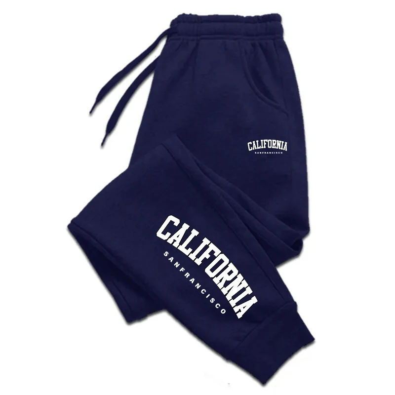 Pantalon de survêtement pour femme avec imprimé « California » - look streetwear décontracté