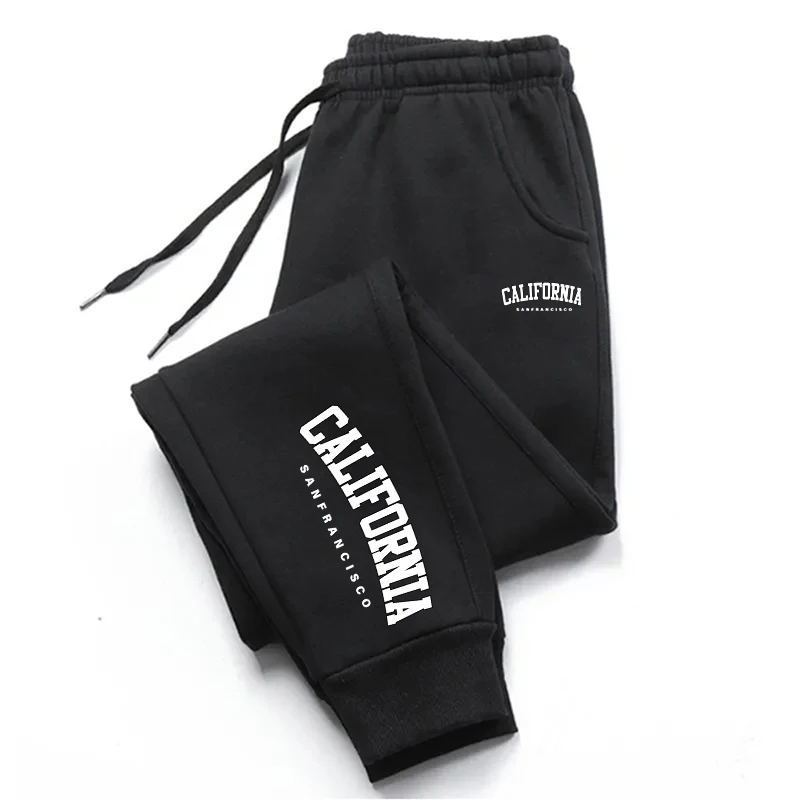 Pantalon de survêtement pour femme avec imprimé « California » - look streetwear décontracté