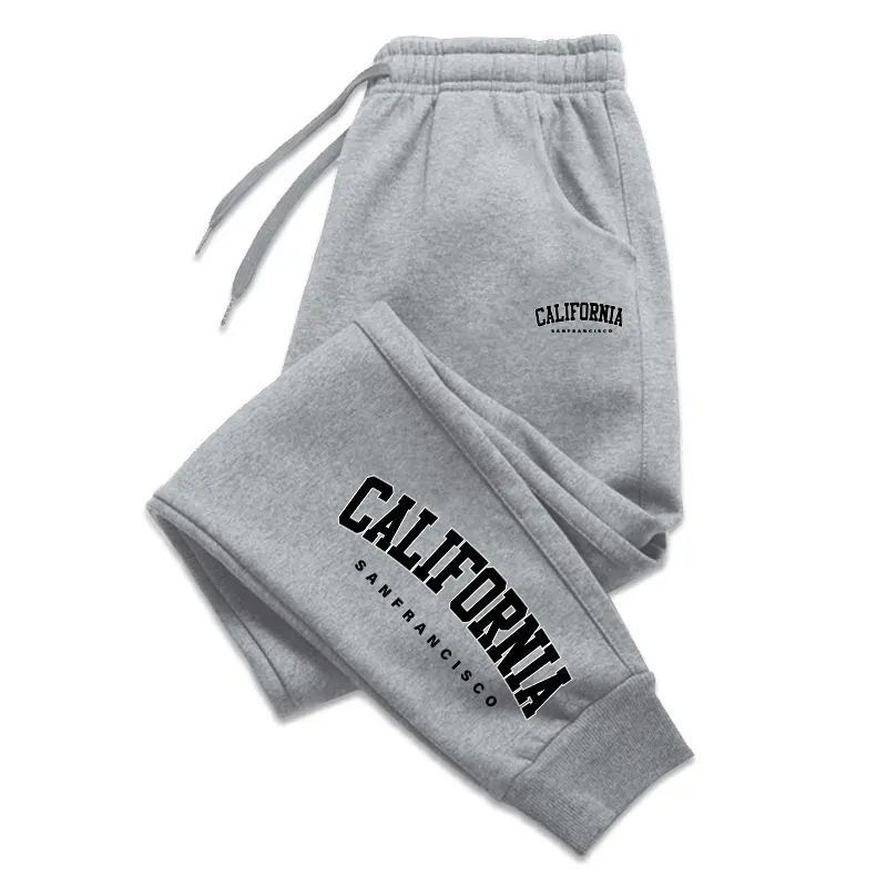 Pantalon de survêtement pour femme avec imprimé « California » - look streetwear décontracté