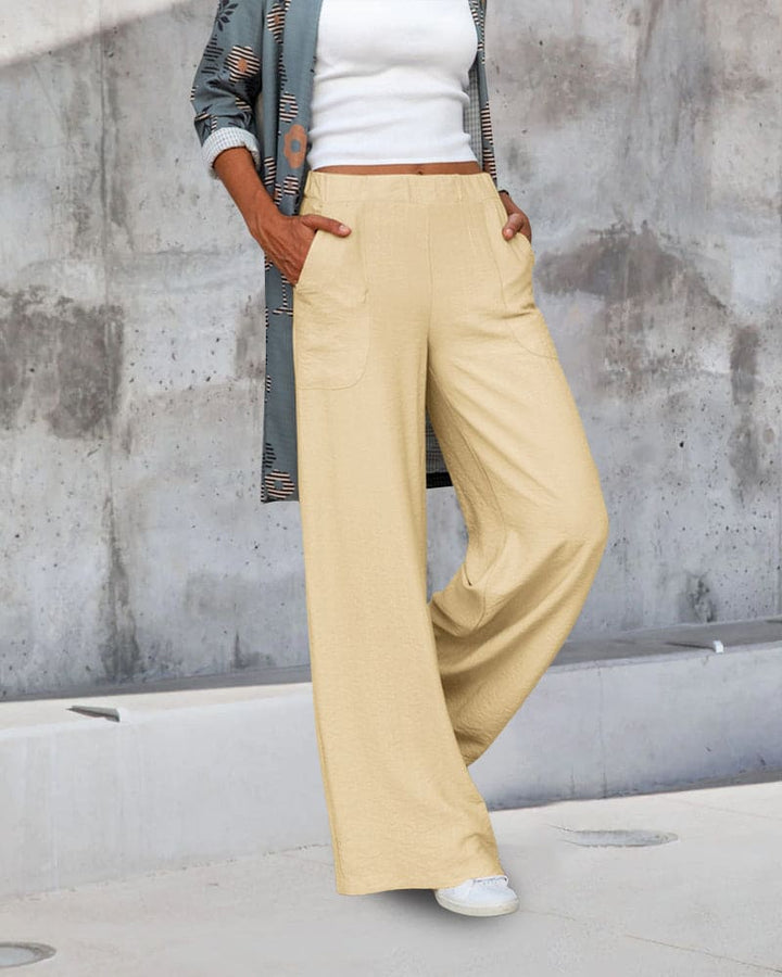 Damen Weite Passform Schlupfhose | Fließendes Bein
