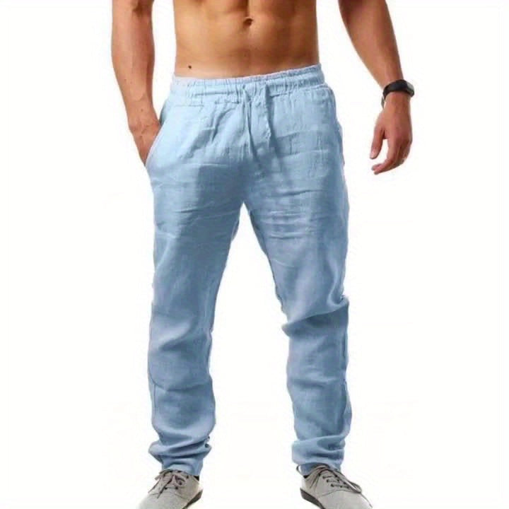 Herren Zweiteiler | Freizeithemd mit Kordelzughose | Bequeme Passform | Sommerlicher Resort-Look