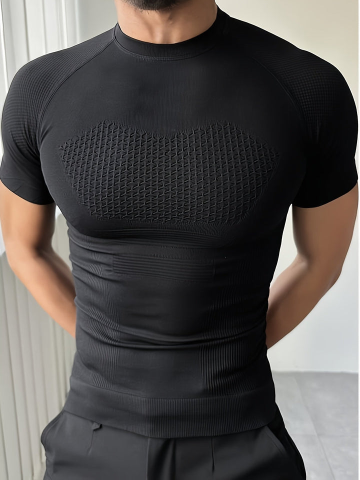 Herren Fitness Shirt | Körpernahes Kurzarmshirt | Definierte Silhouette | Moderner Activewear Look