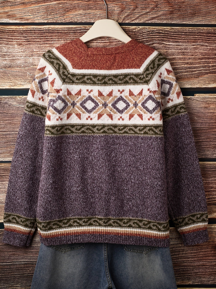 Wren | Women's Patterned Button-Front Cardigan