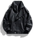 Herren Motorradjacke | Markantes Kragendesign | Reissverschluss Detail | Moderner Urbaner Stil