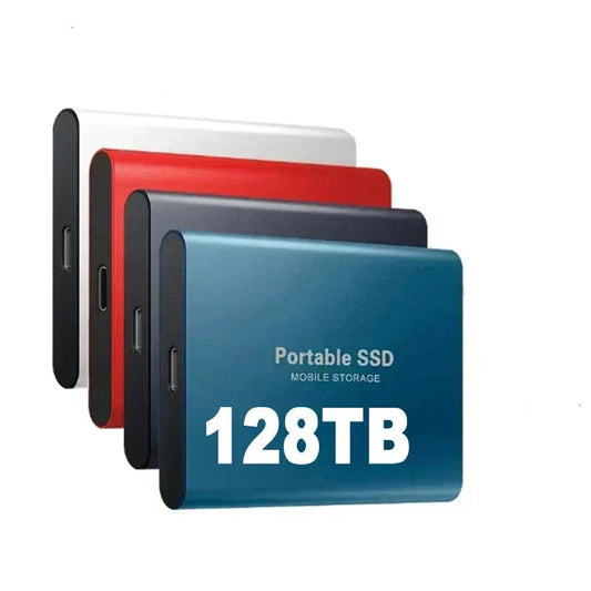 128TB Externe SSD – Kompakt, Robust und Ultra-Schnell mit USB 3.1 – Externe Festplatte SSD für Sichere Datenspeicherung