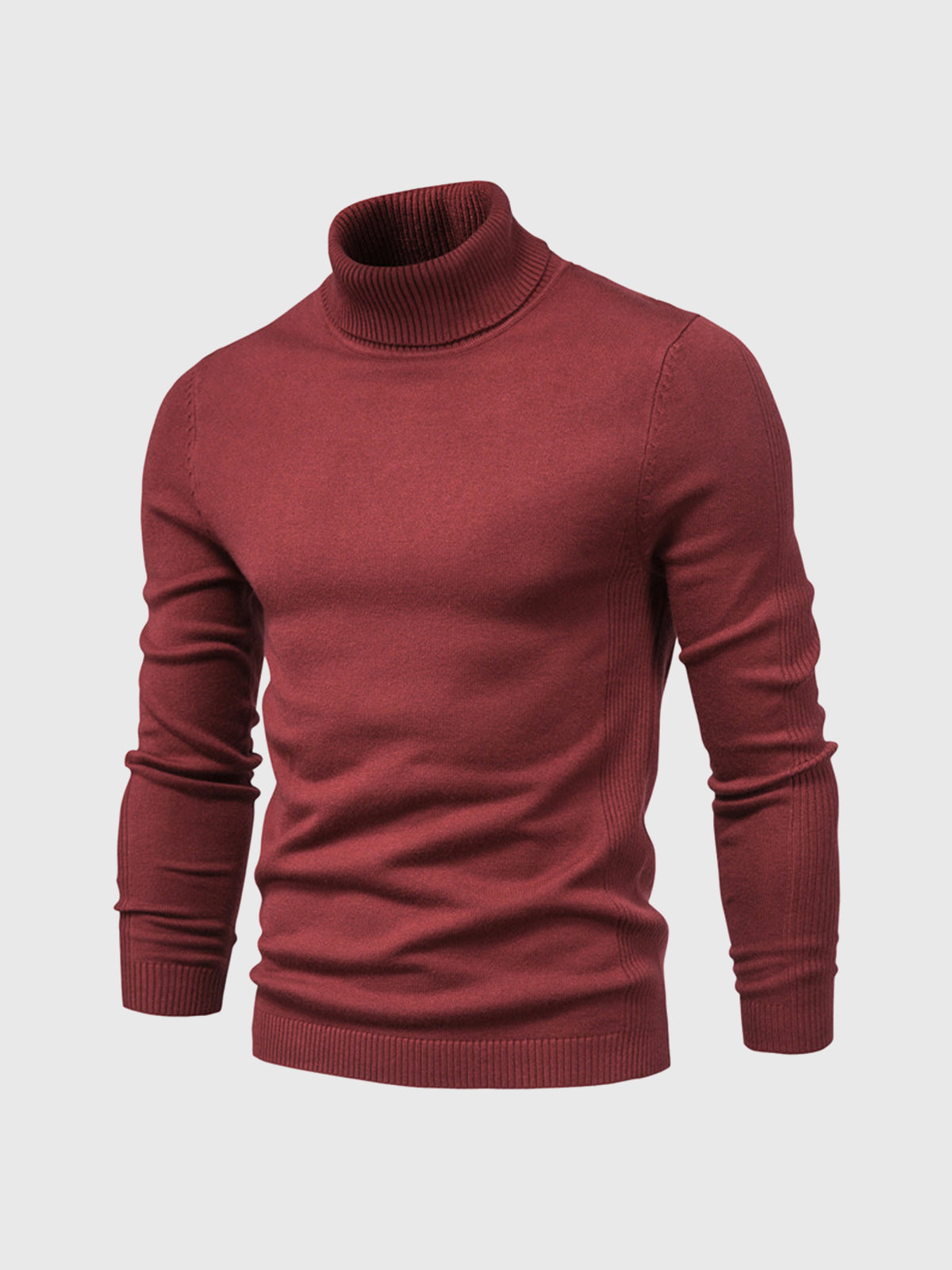 Maglione uomo manica lunga collo alto | Vestibilità aderente