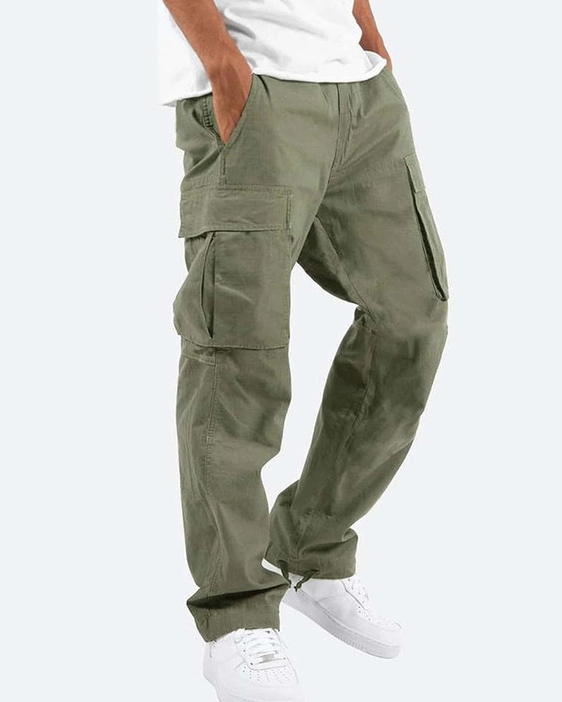 Cargohose für Herren mit geradem Bein | Mehrere Taschen