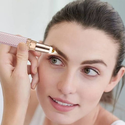 2-in-1 Gesichtsrasierer für Frauen – Präziser Epilierer mit Ergonomischem Design, USB-Ladefunktion und Kompaktem Format für Glatte Haut