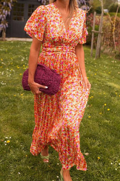 Damen Maxikleid mit Blumenmuster – Eleganz trifft Sommerfrische