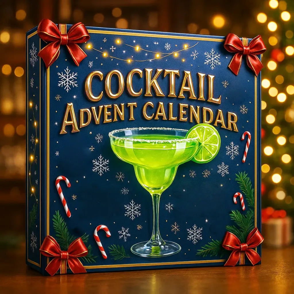 24-tägiger Cocktail-Adventskalender – Ein Set mit Mini-Drinks für die Feiertage, ein Geschenk für Erwachsene