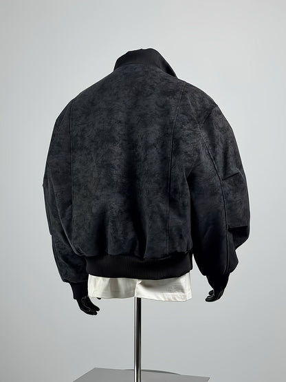 Herren Bomberjacke | Bequeme Passform mit Reissverschluss | Stehkragen Design | Streetwear Freizeitlook