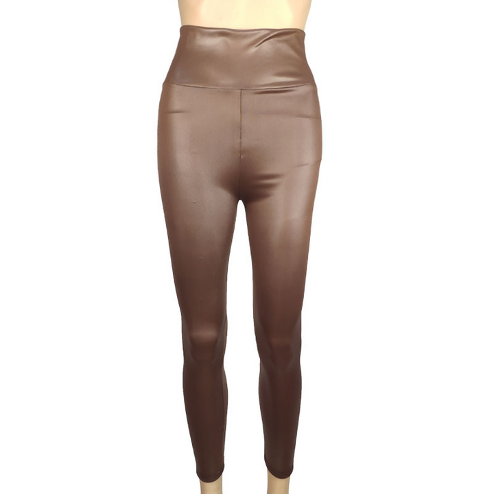 Damen Schmale Passform Hose mit Hoher Taille | Enganliegend