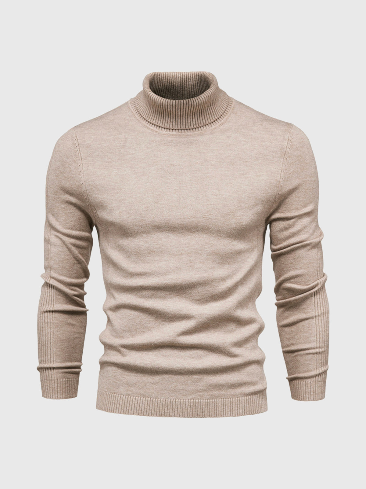 Maglione uomo manica lunga collo alto | Vestibilità aderente
