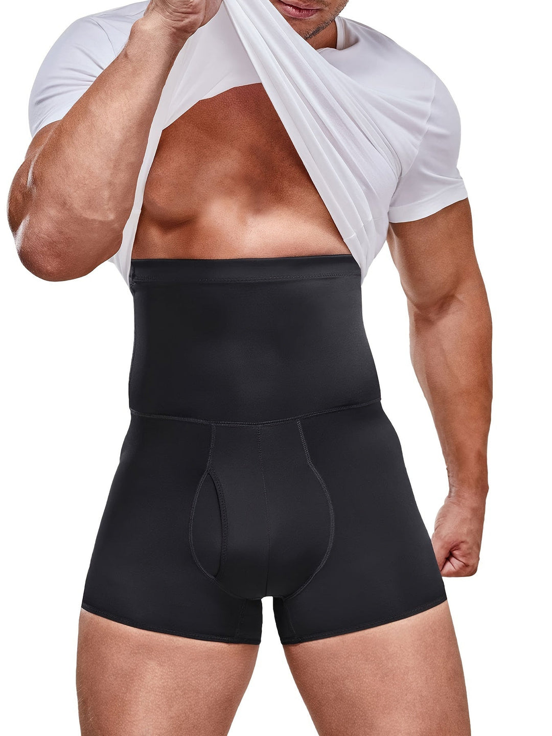 Błażej | Herren Formende Shorts mit hohem Bund