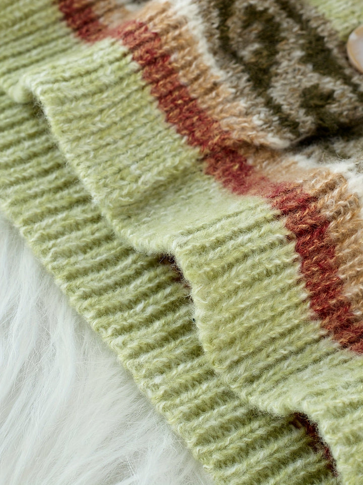 Wren | Women's Patterned Button-Front Cardigan