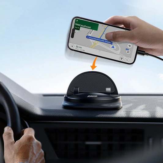 360° Drehbare Auto-Telefonhalterung – Universelle Smartphone Halterung mit Starker Klemme und Werkzeugloser Installation, Schwarz
