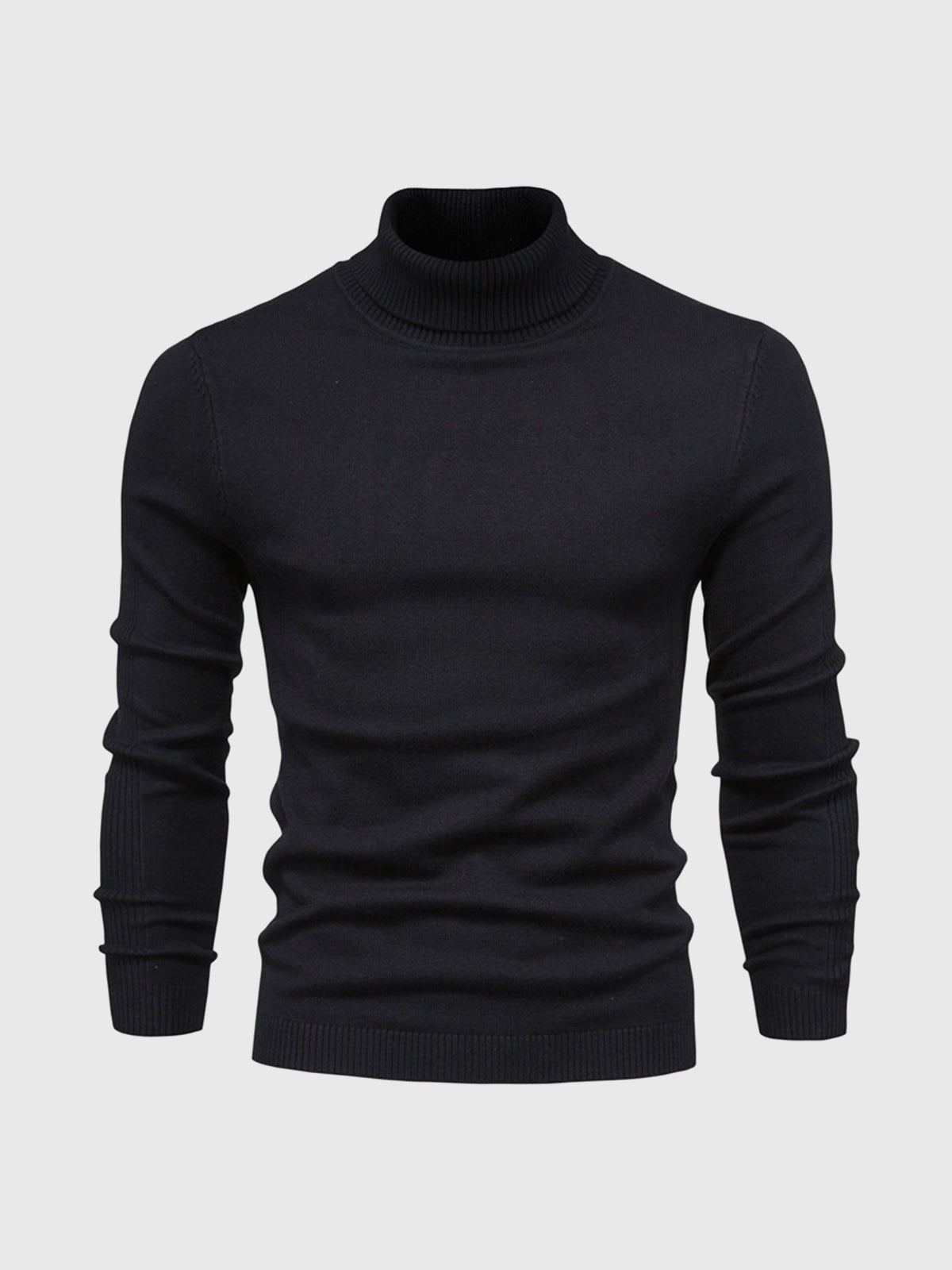Maglione uomo manica lunga collo alto | Vestibilità aderente