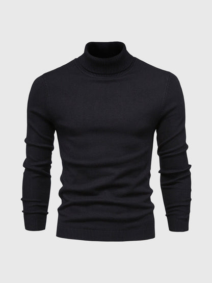 Maglione uomo manica lunga collo alto | Vestibilità aderente