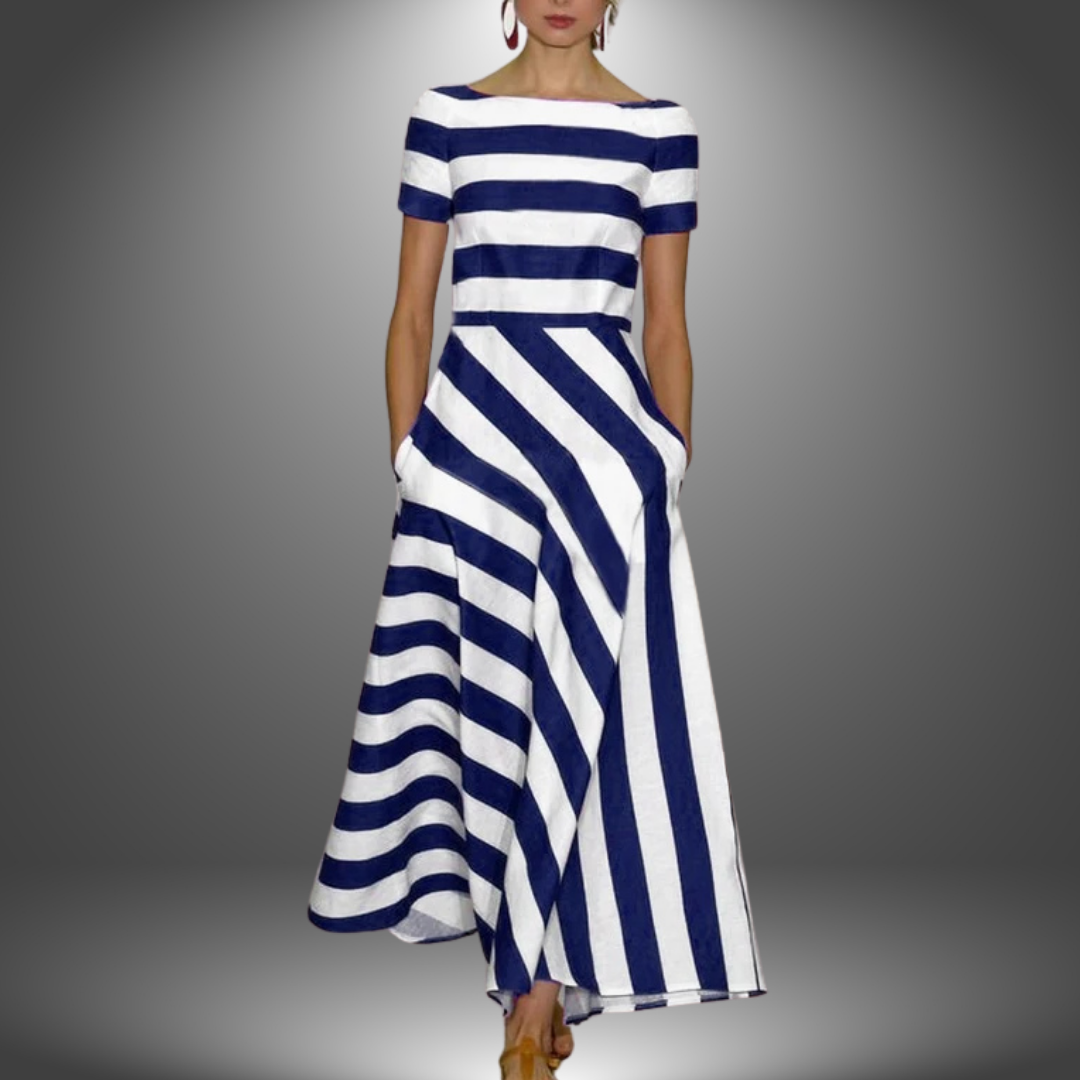 Kelsey | Maxikleid mit Streifenmuster