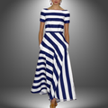 Kelsey | Maxikleid mit Streifenmuster