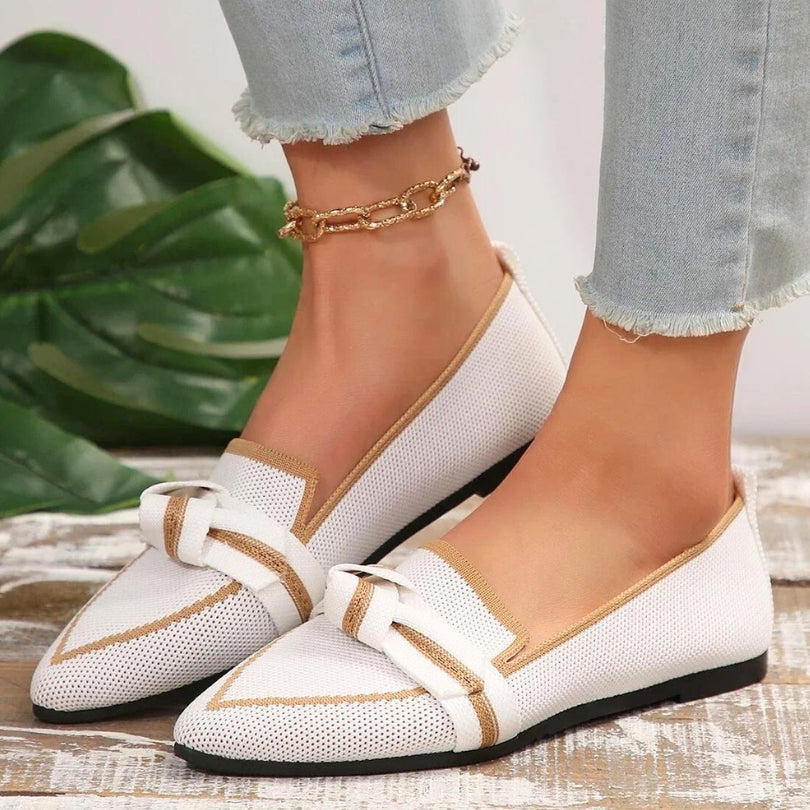 Damen Slip-On Loafer mit spitzer Zehenform | Minimalistisch