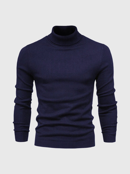 Maglione uomo manica lunga collo alto | Vestibilità aderente