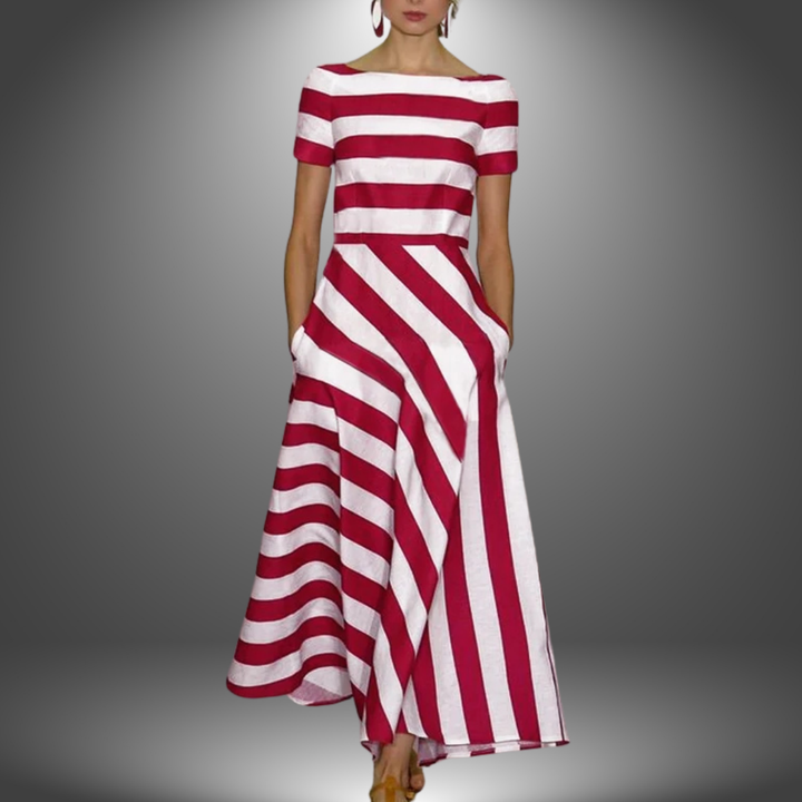 Kelsey | Maxikleid mit Streifenmuster