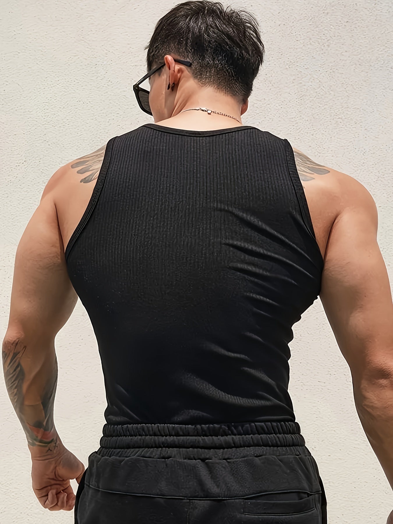 Norbert | Men's Tank Top with Ribbed Texture