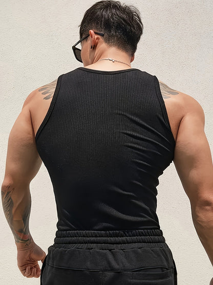 Norbert | Men's Tank Top with Ribbed Texture