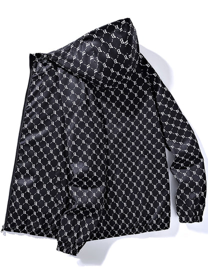 Felpa con cappuccio da uomo | Vestibilità regolare | Giacca leggera con cerniera | Tempo libero e outdoor