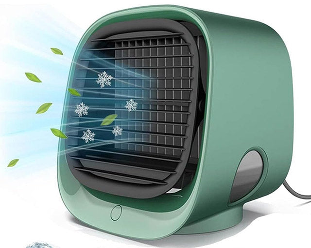 Mini USB Luftkühler | Tischventilator mit Wassertank | Tragbarer Persönlicher Ventilator | Zuhause und Büro