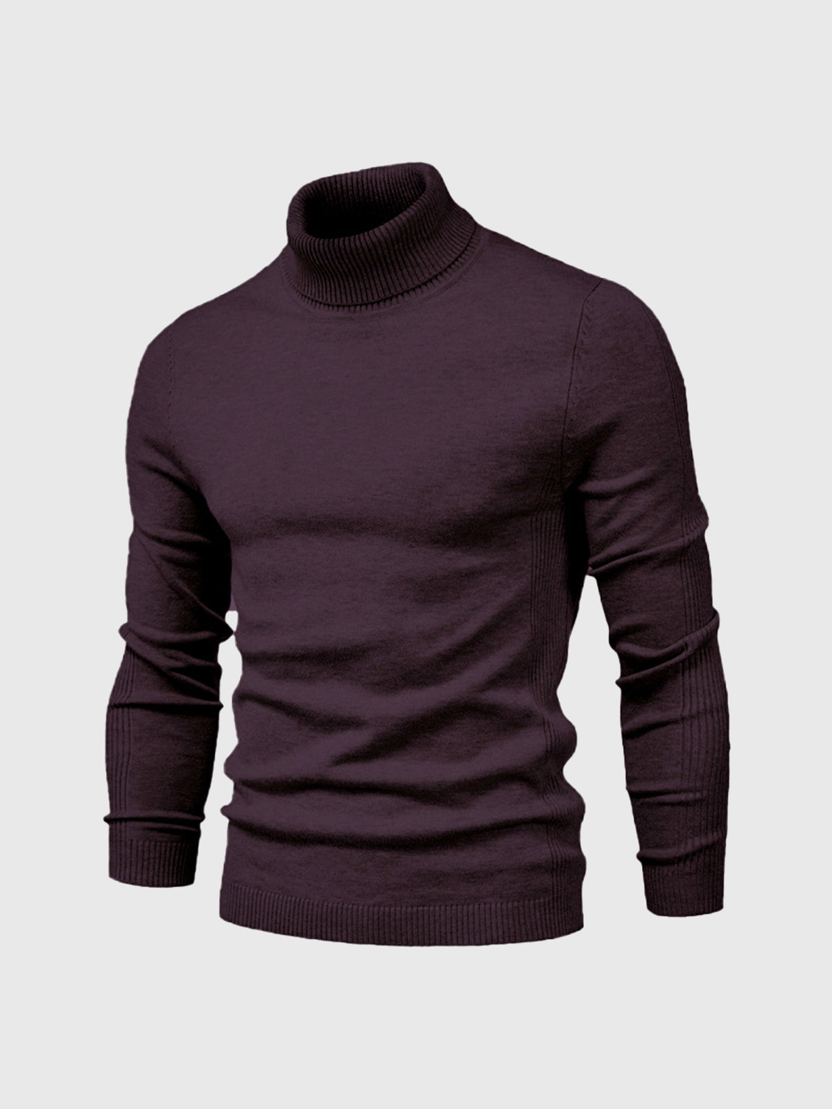 Maglione uomo manica lunga collo alto | Vestibilità aderente