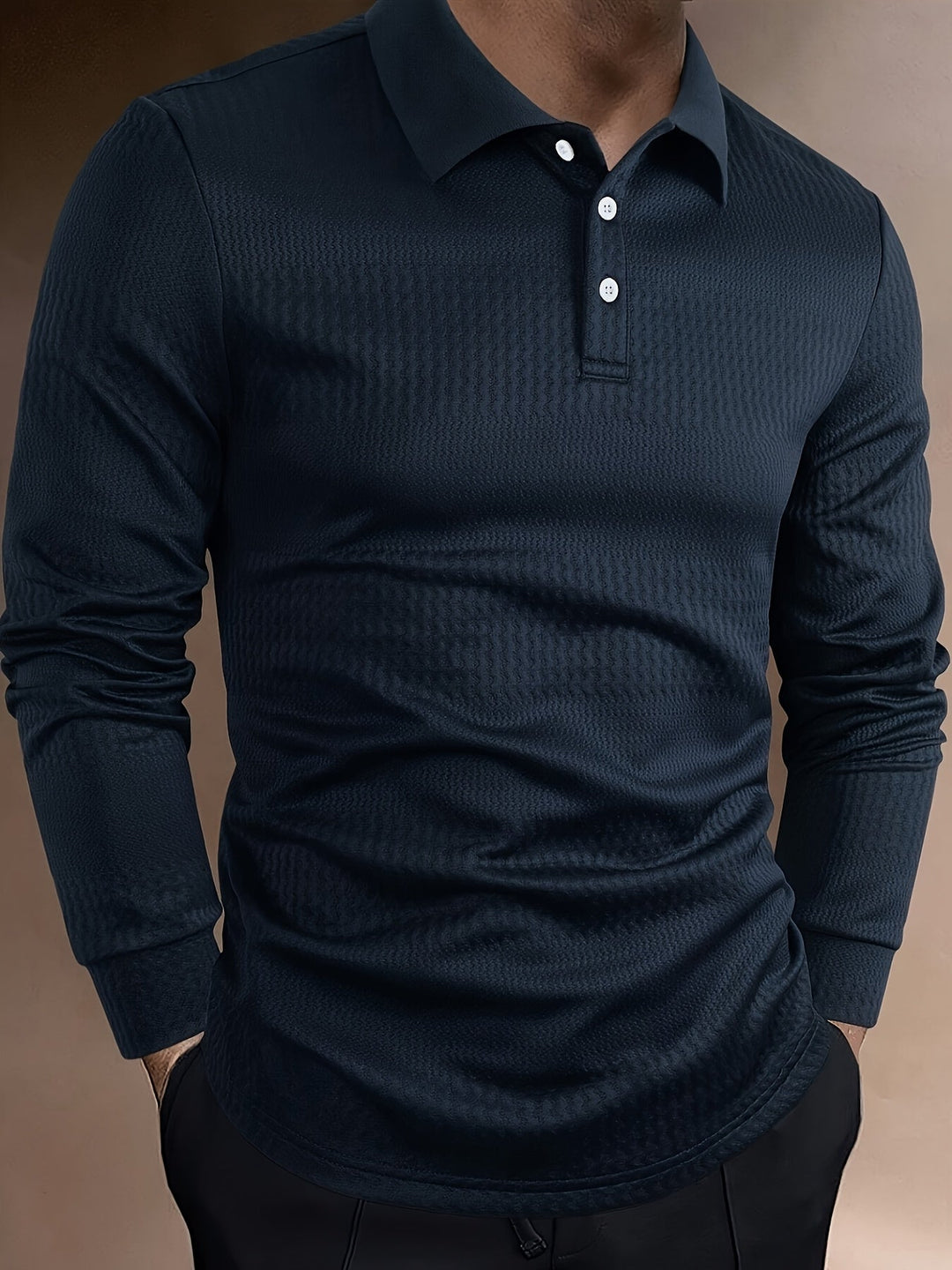 Paweł | Herren Poloshirt mit langen Ärmeln