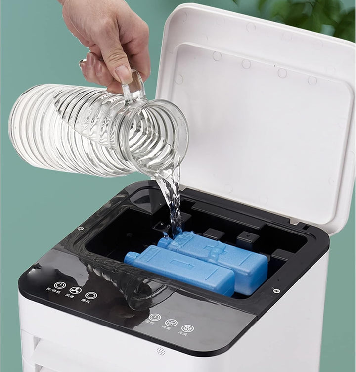 Climatiseur mobile 3-en-1 avec télécommande et réservoir d'eau