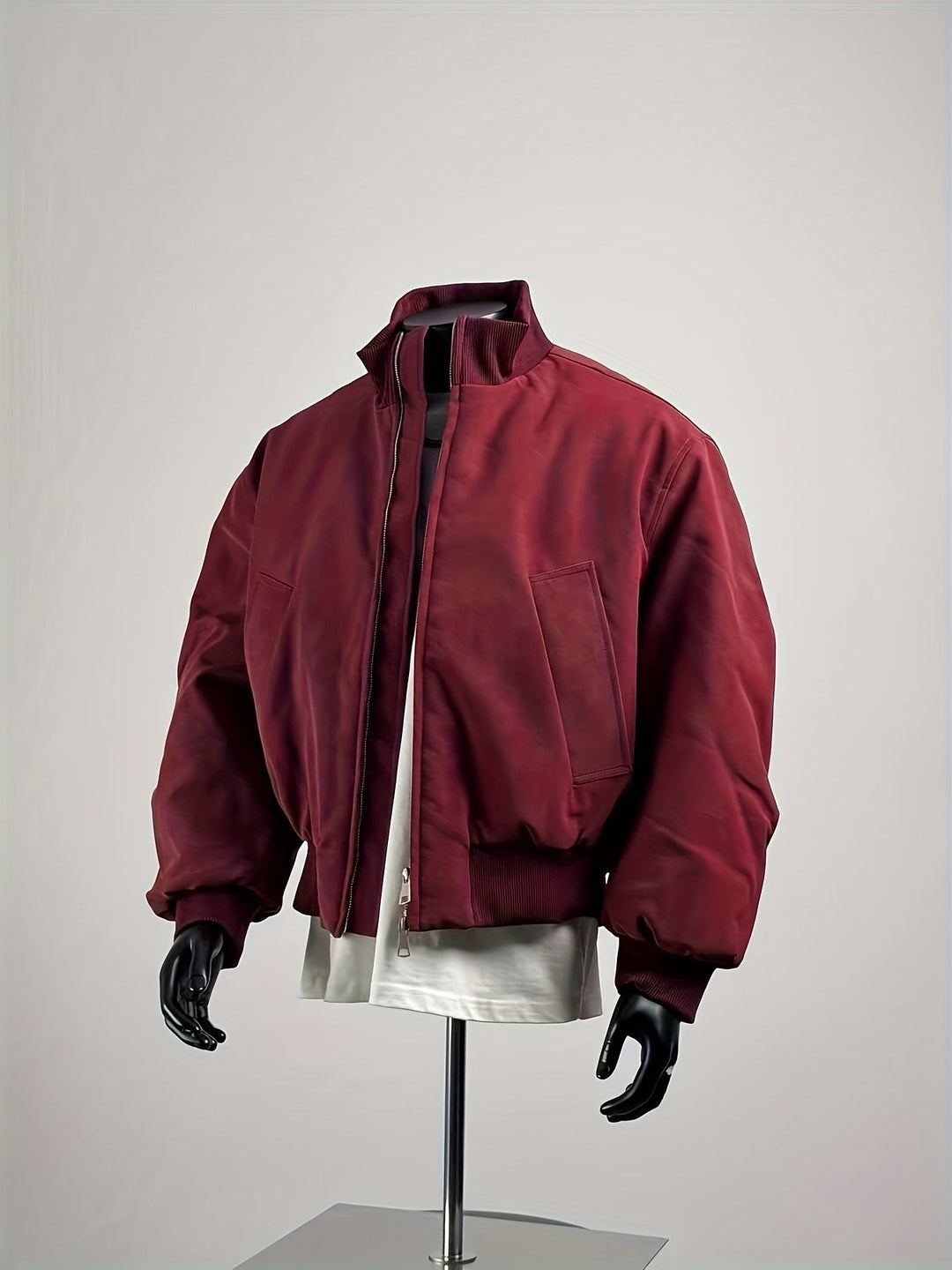 Herren Bomberjacke | Bequeme Passform mit Reissverschluss | Stehkragen Design | Streetwear Freizeitlook