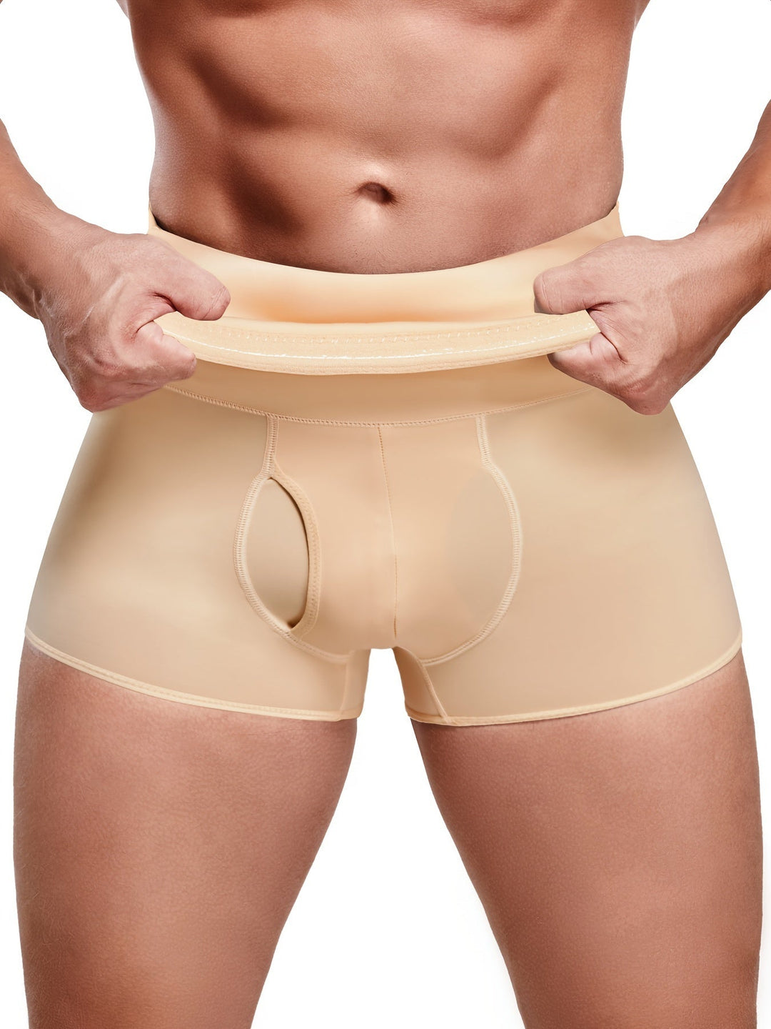 Błażej | Herren Formende Shorts mit hohem Bund